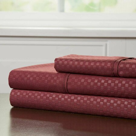 BEDFORD HOME Embossed Sheet Set - 67 x 96 in. 66A-97533